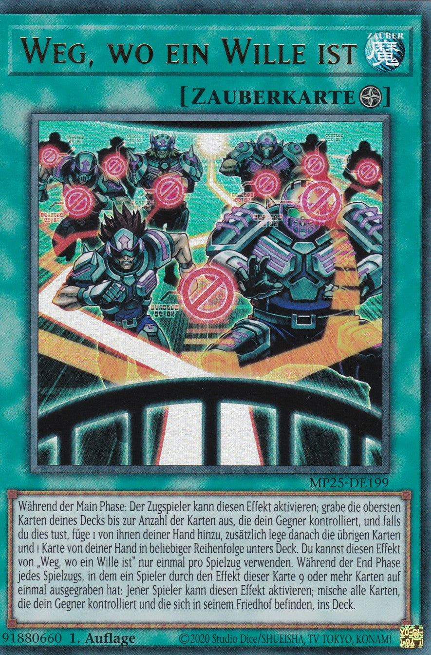 Weg, wo ein Wille ist – MP25-DE199 – Ultra Rare – 1. Auflage – Deutsch – 2025 Mega-Pack Tin