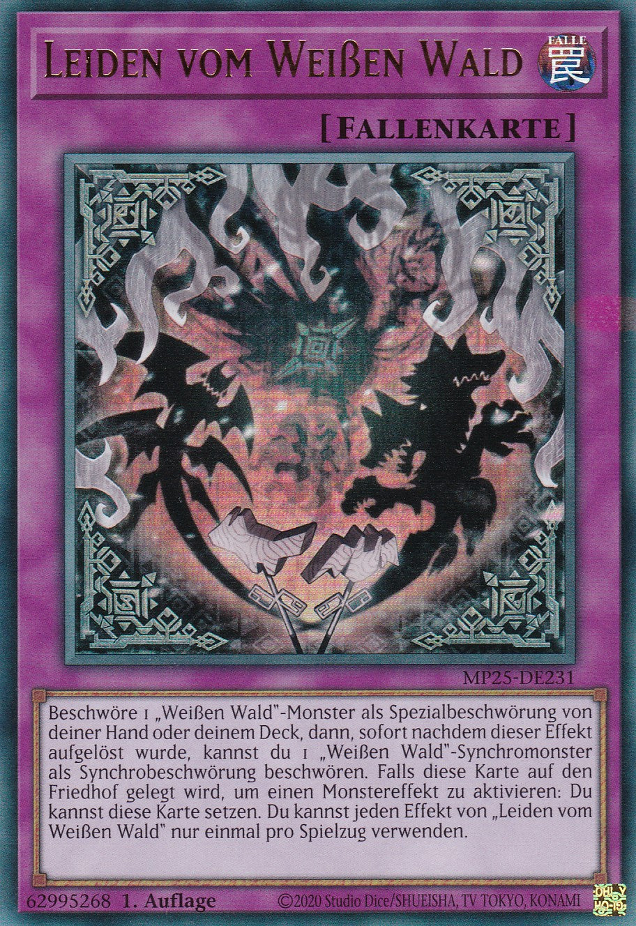 Leiden vom Weißen Wald – MP25-DE231 – Ultra Rare – 1. Auflage – Deutsch – 2025 Mega-Pack Tin
