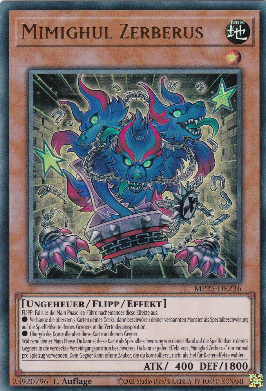 Mimighul Zerberus – MP25-DE236 – Ultra Rare – 1. Auflage – Deutsch – 2025 Mega-Pack Tin