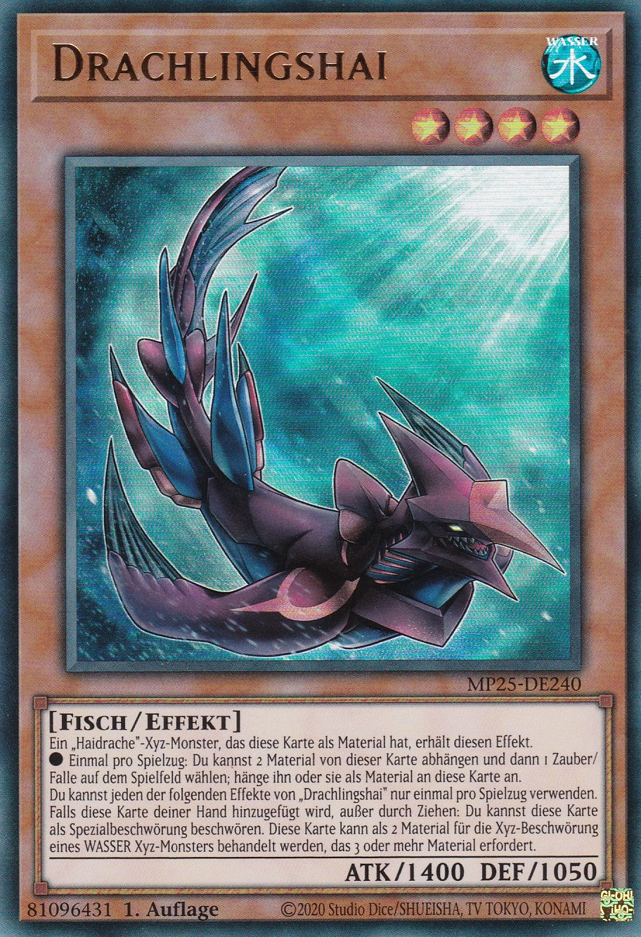 Drachlingshai – MP25-DE240 – Ultra Rare – 1. Auflage – Deutsch – 2025 Mega-Pack Tin
