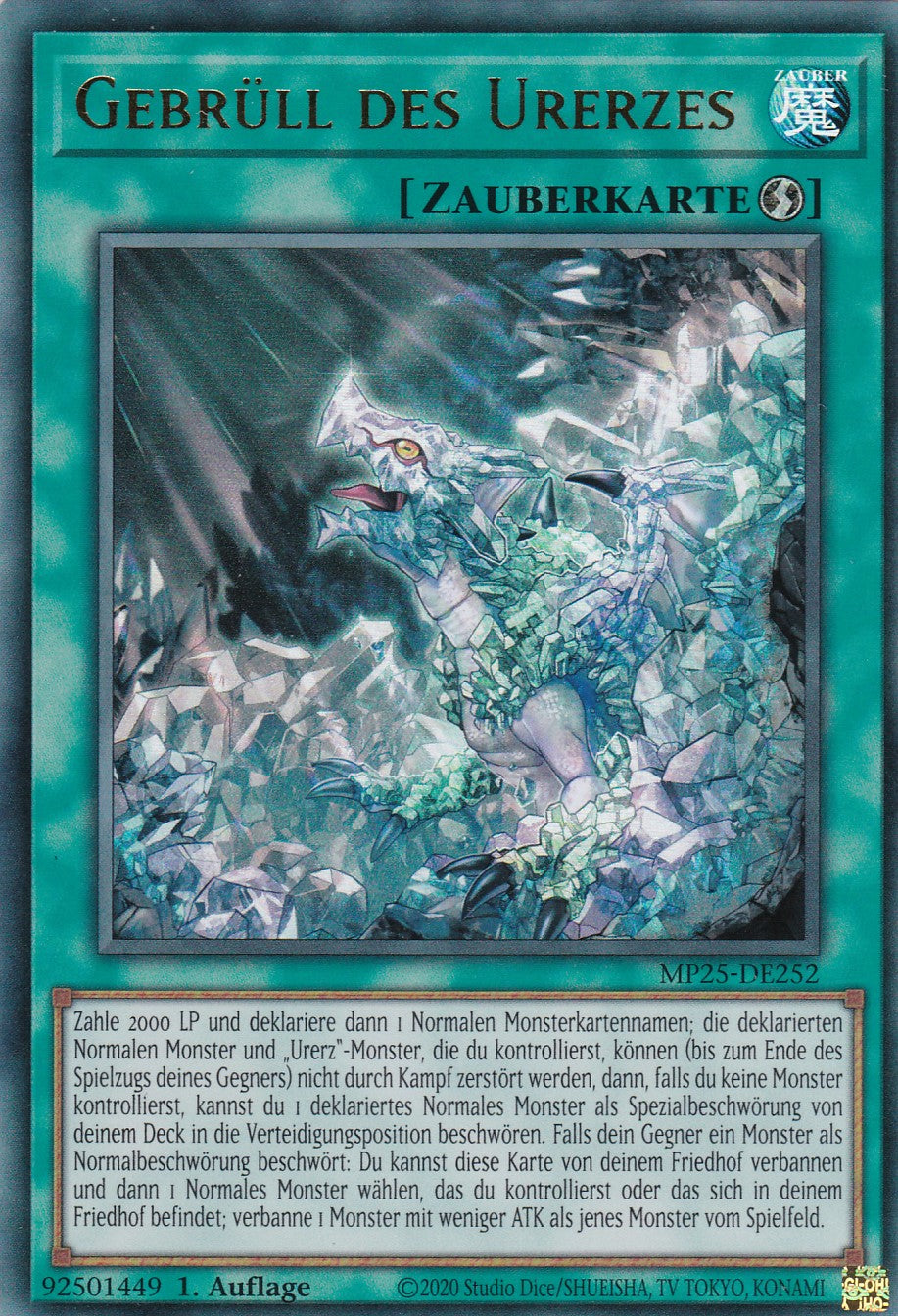 Gebrüll des Urerzes – MP25-DE252 – Ultra Rare – 1. Auflage – Deutsch – 2025 Mega-Pack Tin