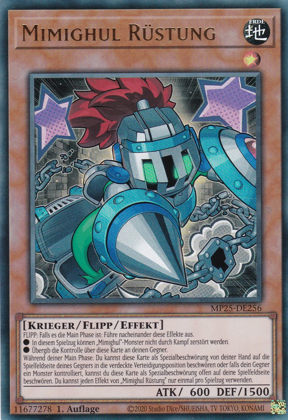 Mimighul Rüstung – MP25-DE256 – Ultra Rare – 1. Auflage – Deutsch – 2025 Mega-Pack Tin