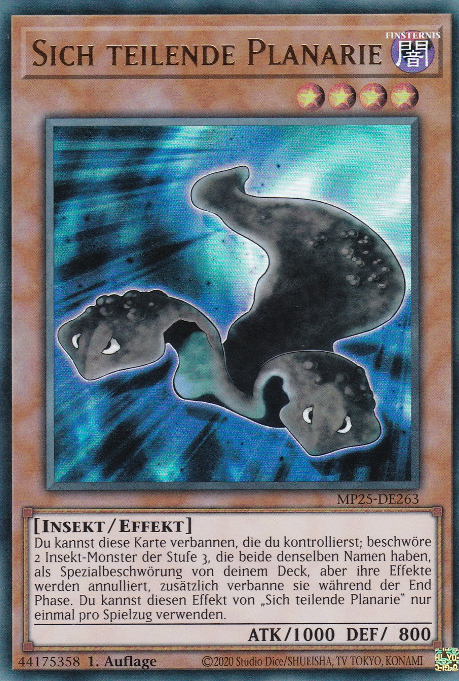 Sich teilende Planarie – MP25-DE263 – Ultra Rare – 1. Auflage – Deutsch – 2025 Mega-Pack Tin