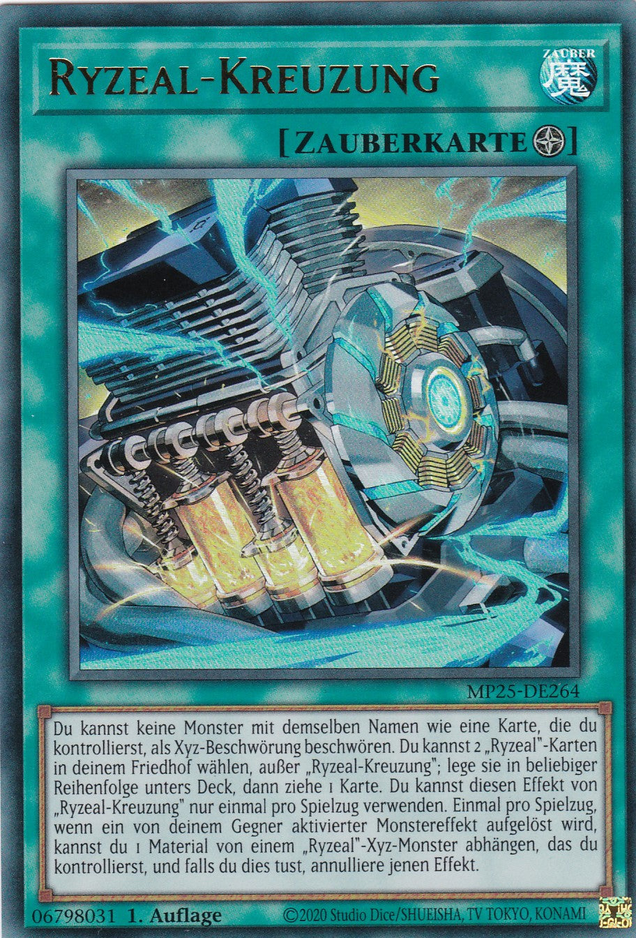 Ryzeal-Kreuzung – MP25-DE264 – Ultra Rare – 1. Auflage – Deutsch – 2025 Mega-Pack Tin