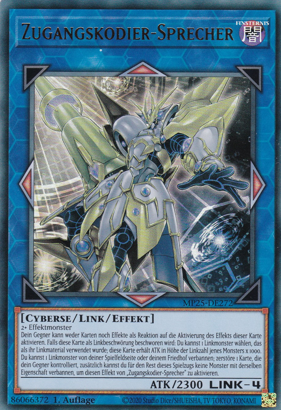 Zugangskodier-Sprecher – MP25-DE272 – Ultra Rare – 1. Auflage – Deutsch – 2025 Mega-Pack Tin