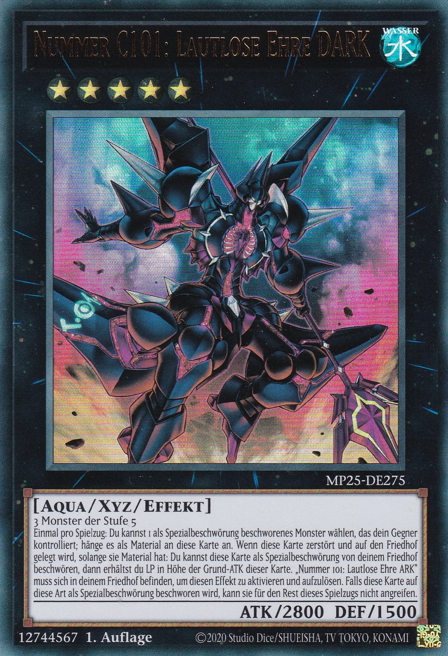 Nummer C101: Lautlose Ehre DARK – MP25-DE275 – Ultra Rare – 1. Auflage – Deutsch – 2025 Mega-Pack Tin