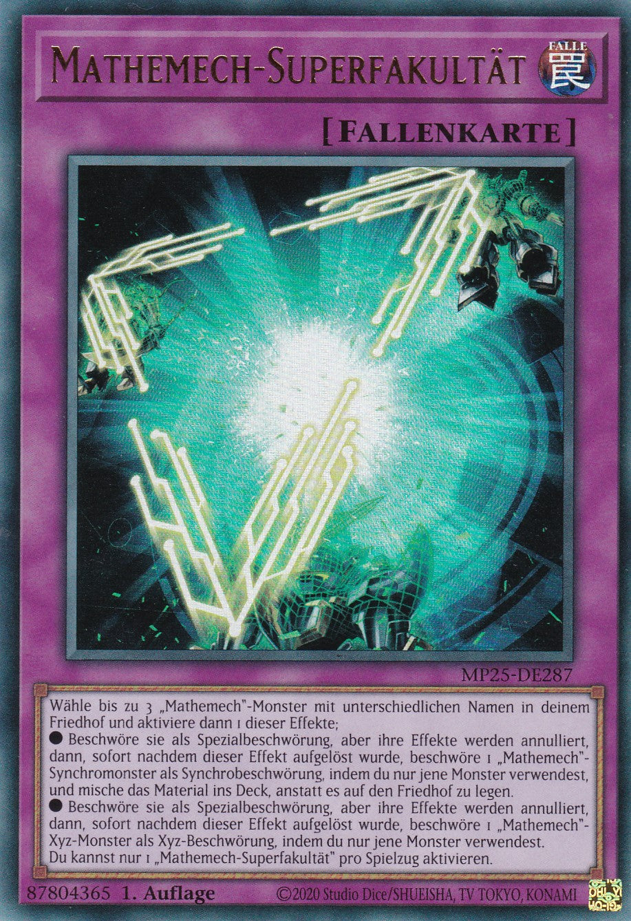 Mathemech-Superfakultät – MP25-DE287 – Ultra Rare – 1. Auflage – Deutsch – 2025 Mega-Pack Tin