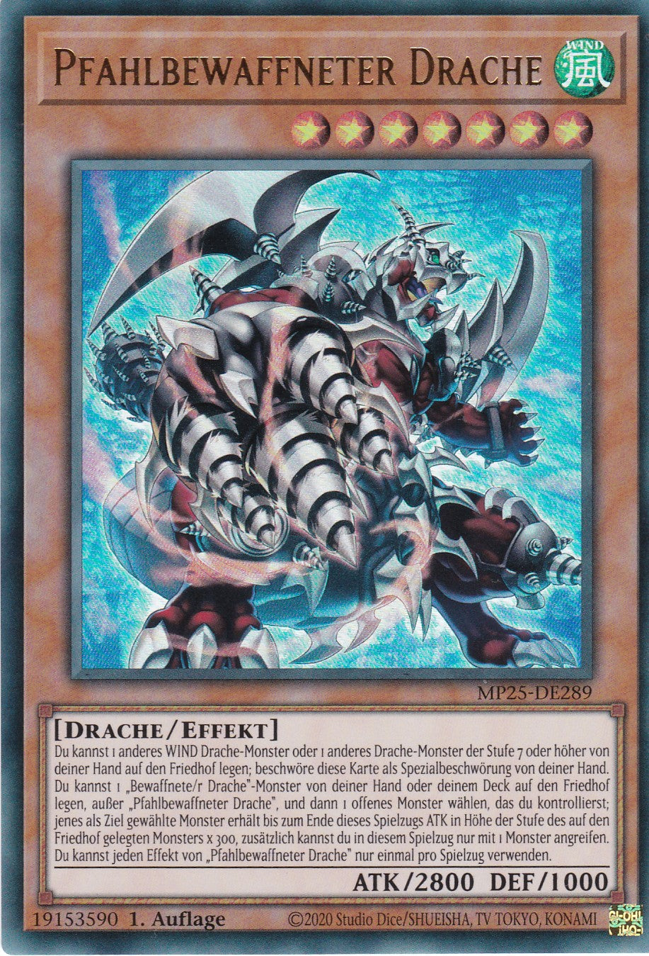 Pfahlbewaffneter Drache – MP25-DE289 – Ultra Rare – 1. Auflage – Deutsch – 2025 Mega-Pack Tin
