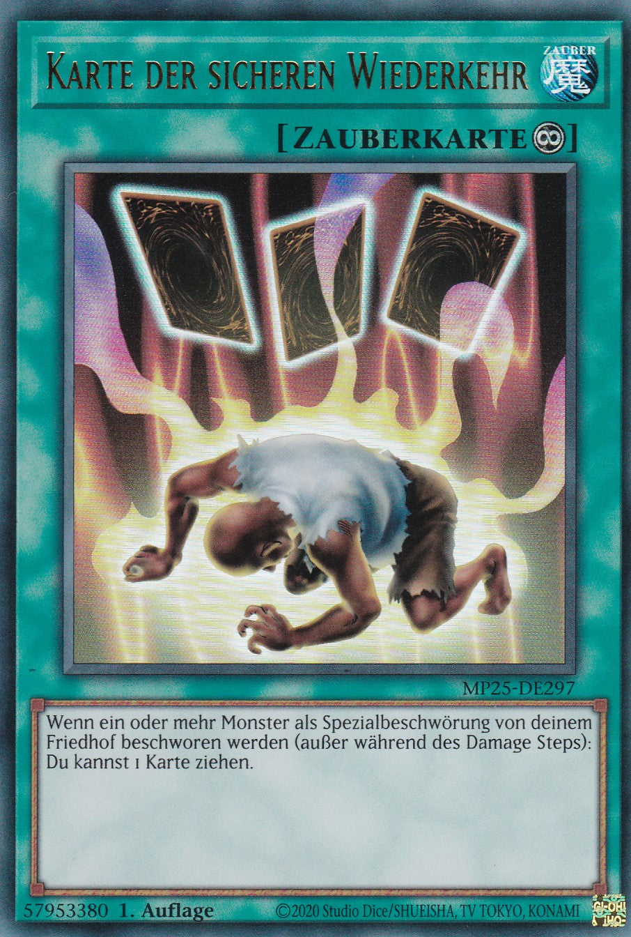 Karte der sicheren Wiederkehr – MP25-DE297 – Ultra Rare – 1. Auflage – Deutsch – 2025 Mega-Pack Tin