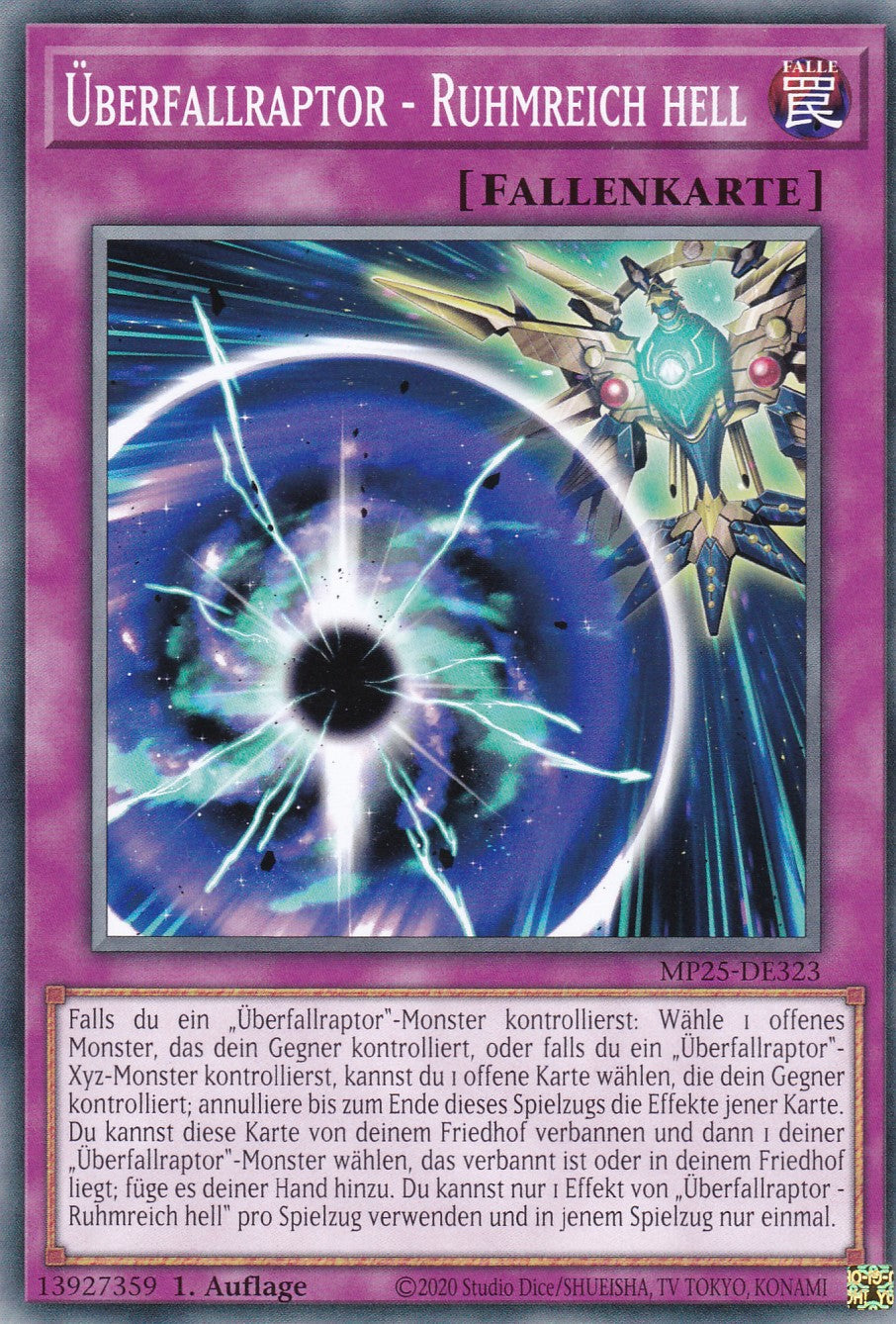 Überfallraptor - Ruhmreich hell – MP25-DE323 – Common – 1. Auflage – Deutsch – 2025 Mega-Pack Tin