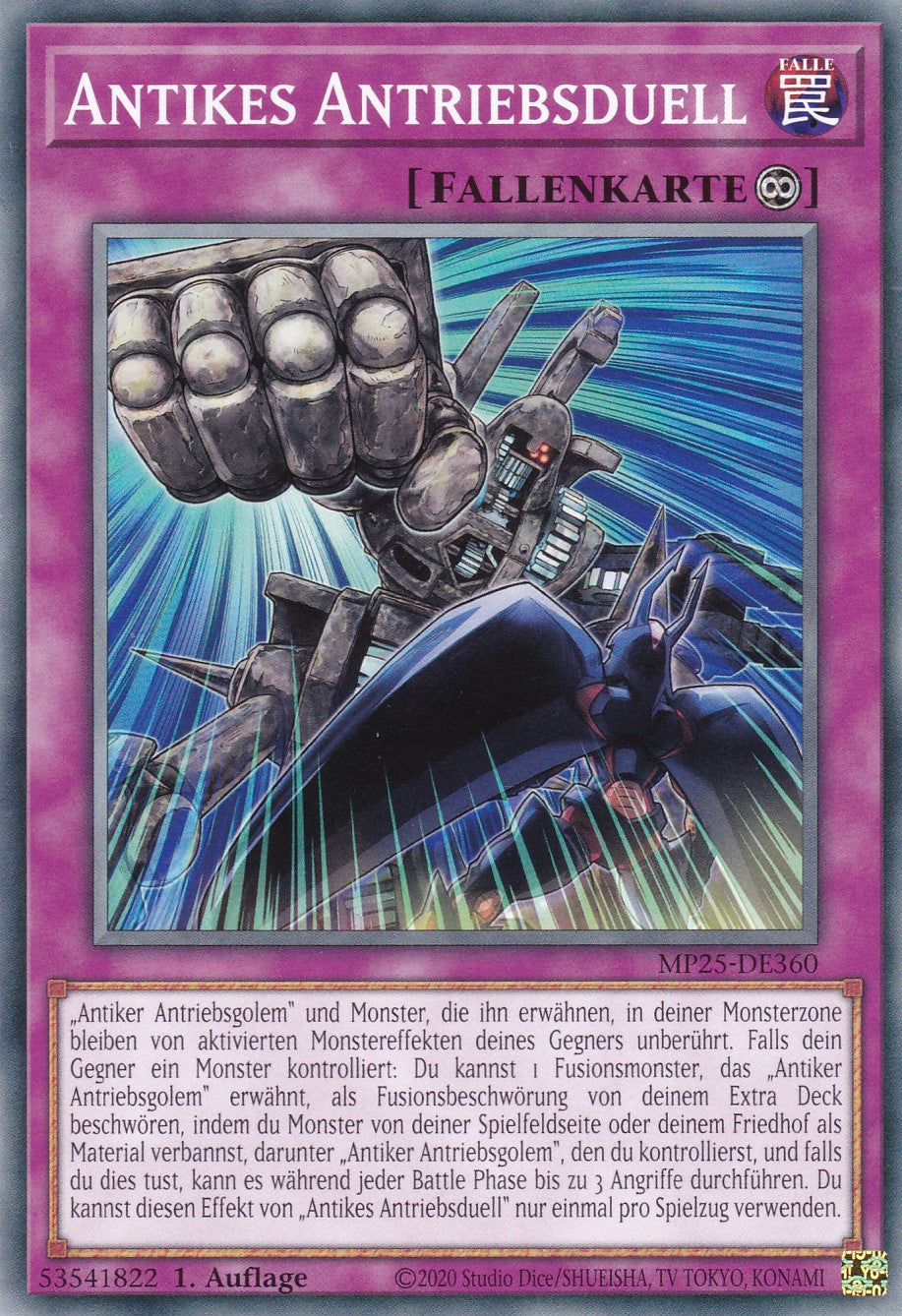 Antikes Antriebsduell – MP25-DE360 – Common – 1. Auflage – Deutsch – 2025 Mega-Pack Tin