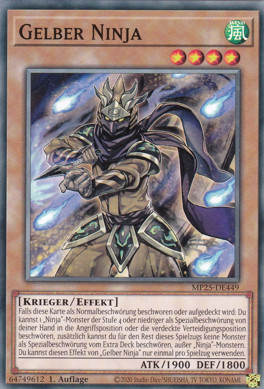 Gelber Ninja – MP25-DE449 – Common – 1. Auflage – Deutsch – 2025 Mega-Pack Tin