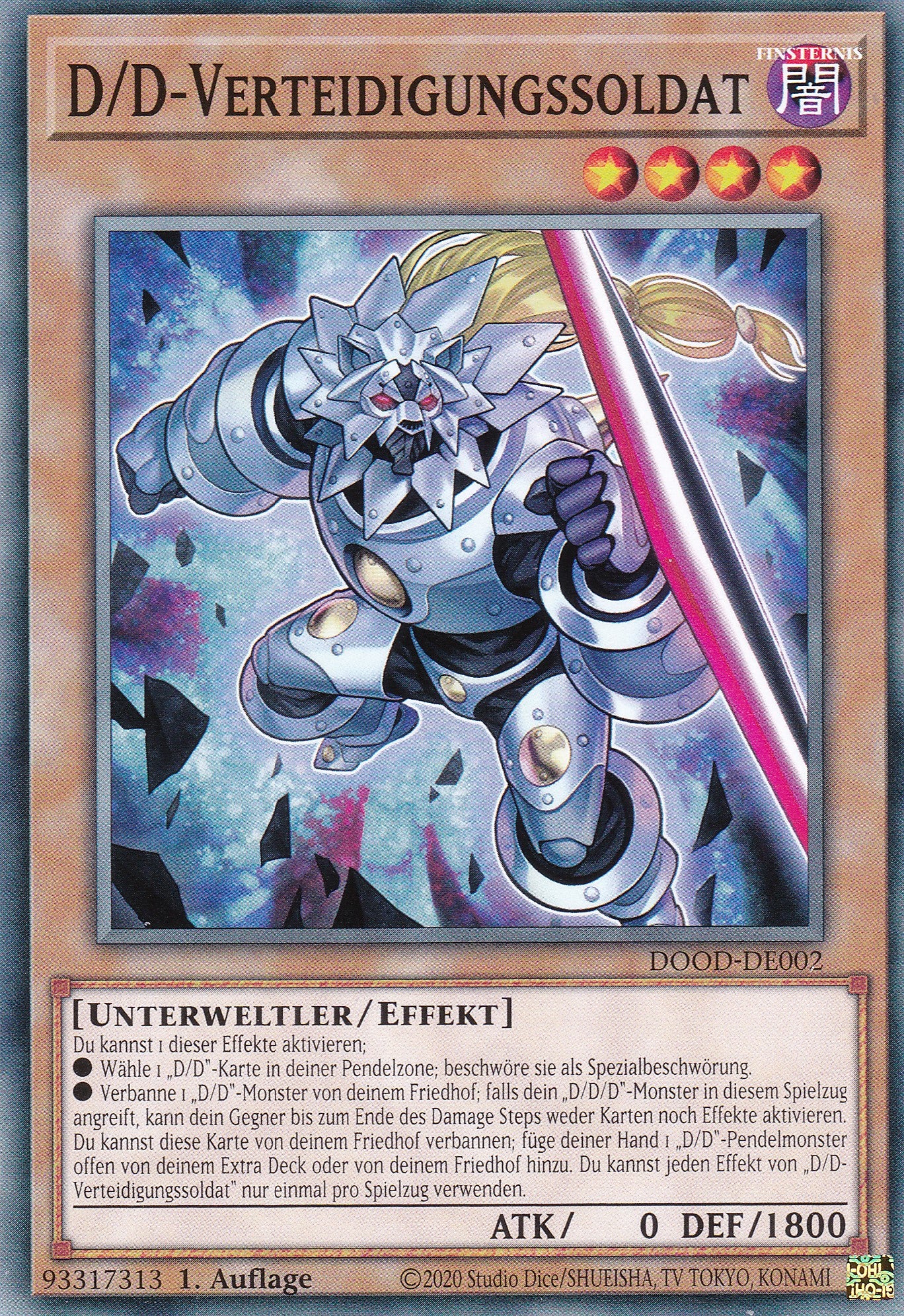 D/D Verteidigungssoldat – DOOD-DE002 – Common – 1. Auflage – Deutsch – Doom of Dimensions