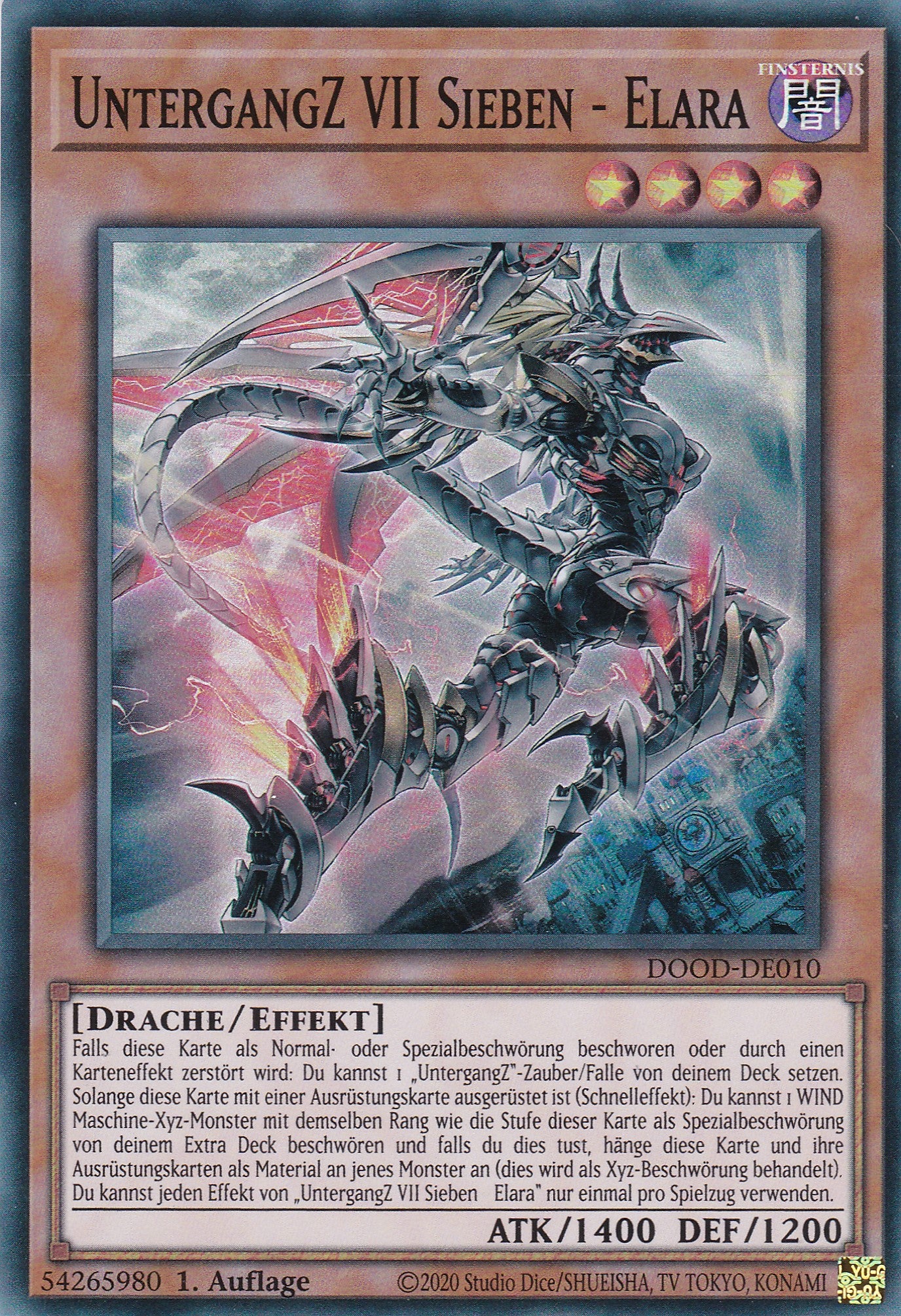 UntergangZ VII Sieben - Elara – DOOD-DE010 – Super Rare – 1. Auflage – Deutsch – Doom of Dimensions