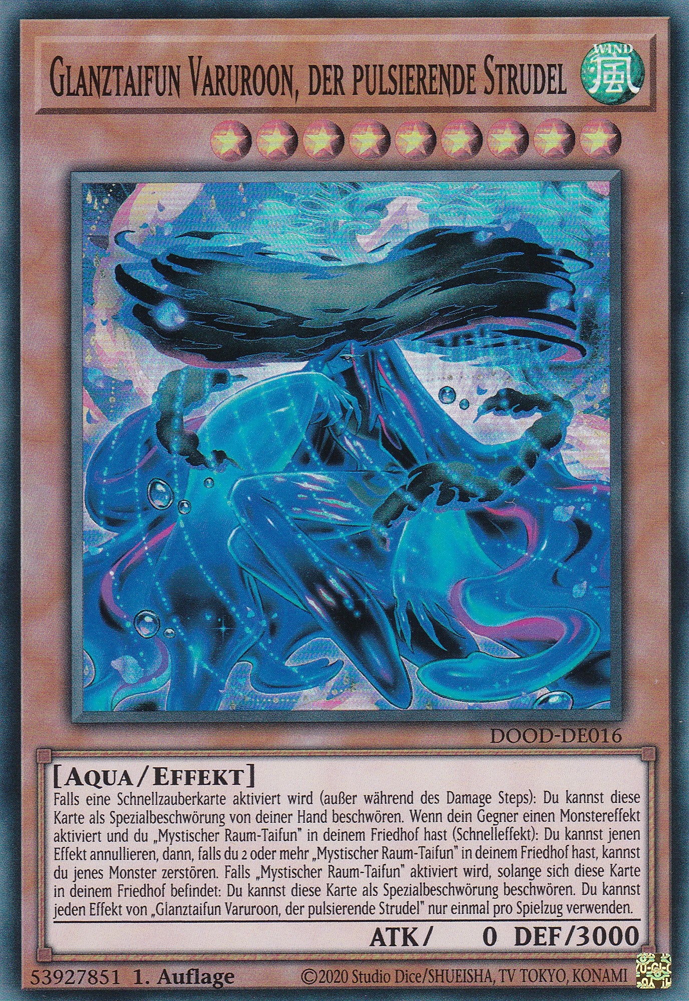 Glanztaifun Varuroon der pulsierende Strudel – DOOD-DE016 – Super Rare – 1. Auflage – Deutsch – Doom of Dimensions