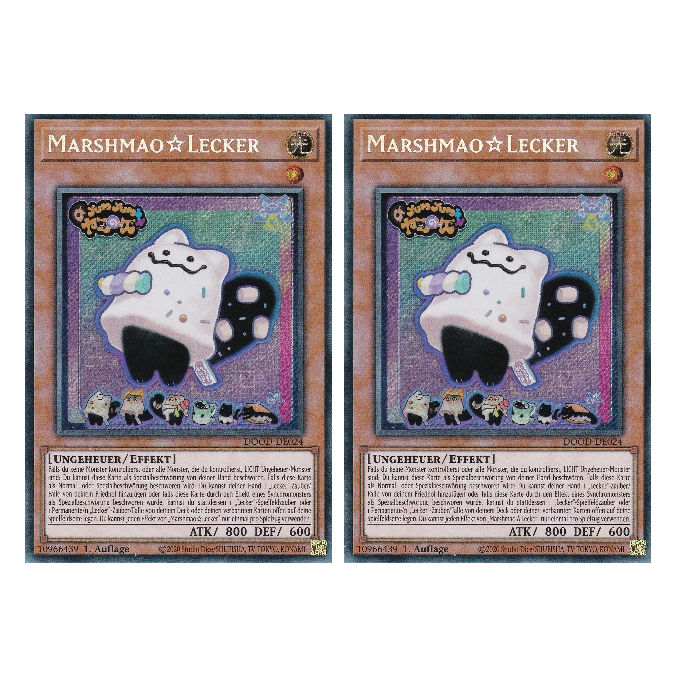 MarshmaoLecker - DOOD-DE024 - Secret Rare - Deutsch - 1. Auflage - Doom of Dimensions - Duo Set (2 Stück) - Yu-Gi-Oh!