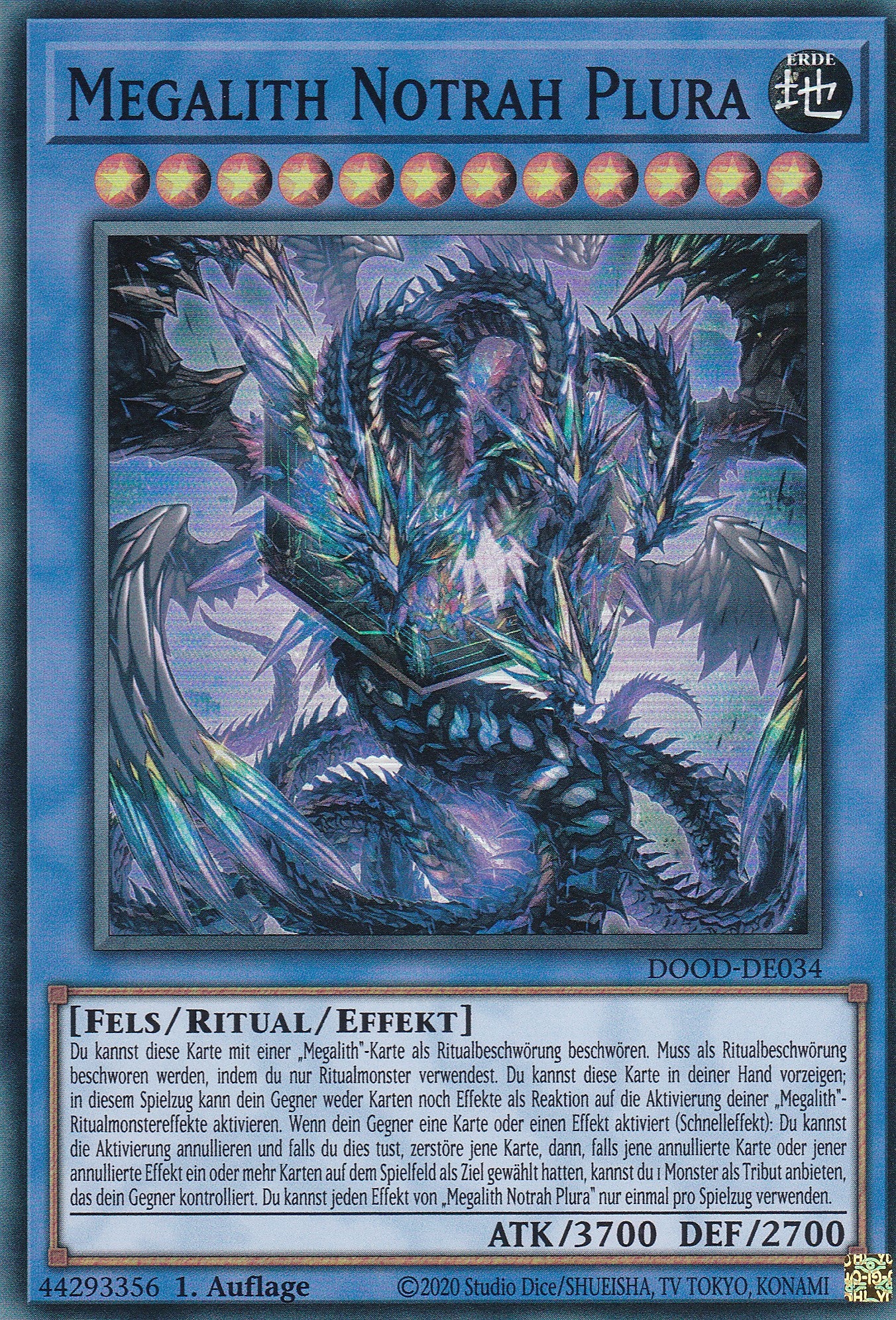 Megalith Notrah Plura – DOOD-DE034 – Super Rare – 1. Auflage – Deutsch – Doom of Dimensions