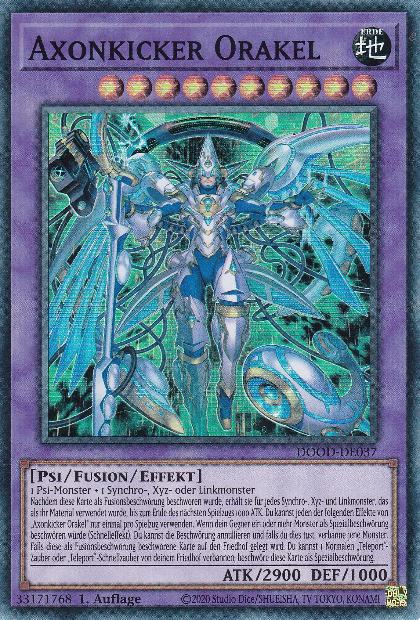 Axonkicker Orakel – DOOD-DE037 – Super Rare – 1. Auflage – Deutsch – Doom of Dimensions