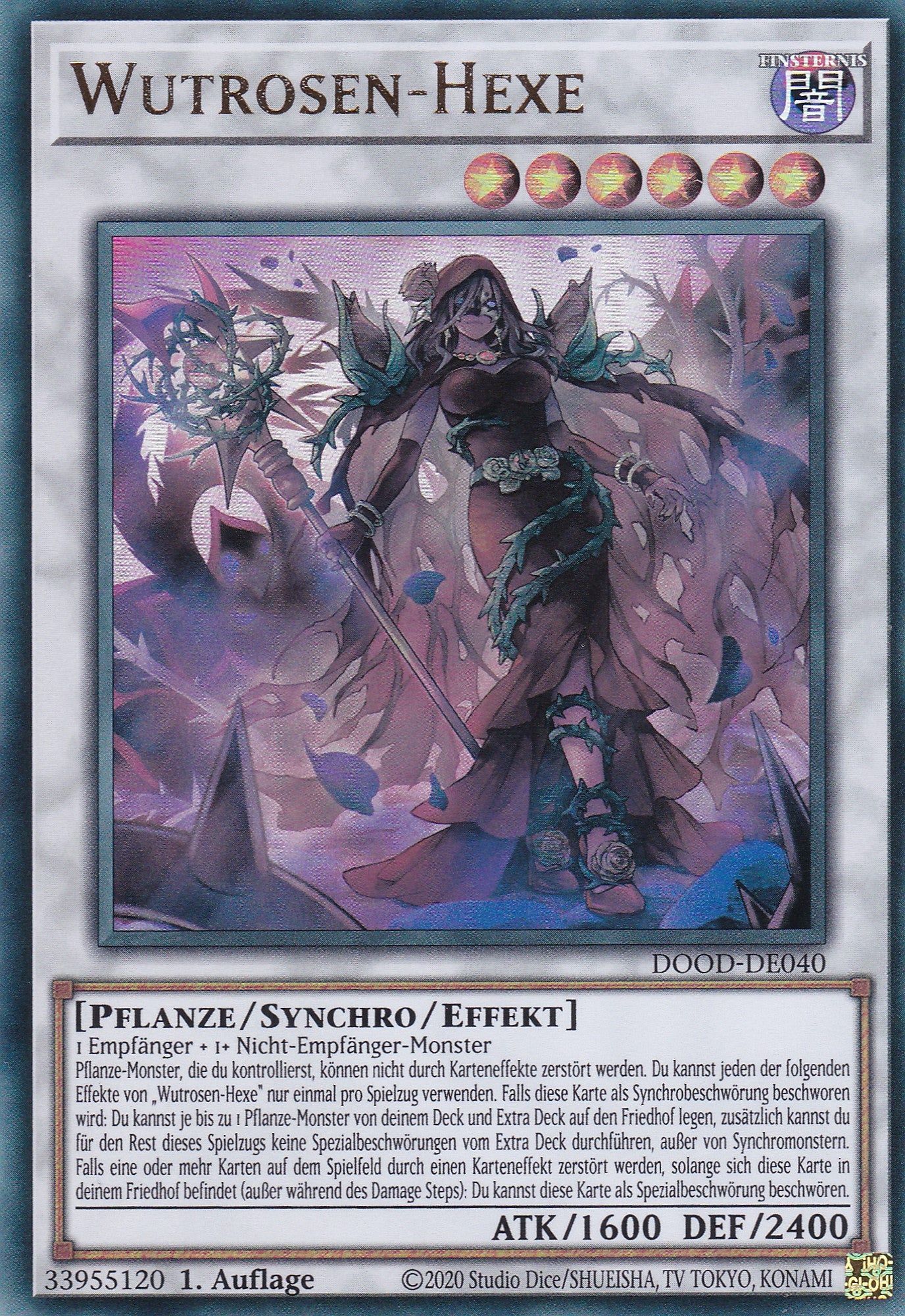 Wutrosen-Hexe – DOOD-DE040 – Ultra Rare – 1. Auflage – Deutsch – Doom of Dimensions