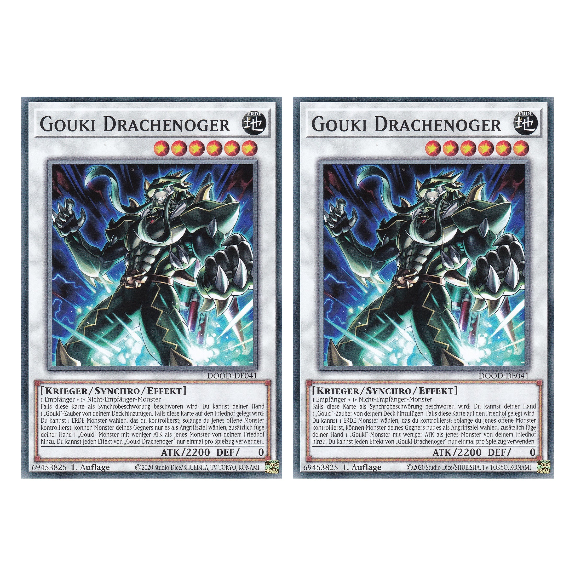 Gouki Drachenoger - DOOD-DE041 - Common - Deutsch - 1. Auflage - Doom of Dimensions - Duo Set (2 Stück) - Yu-Gi-Oh!