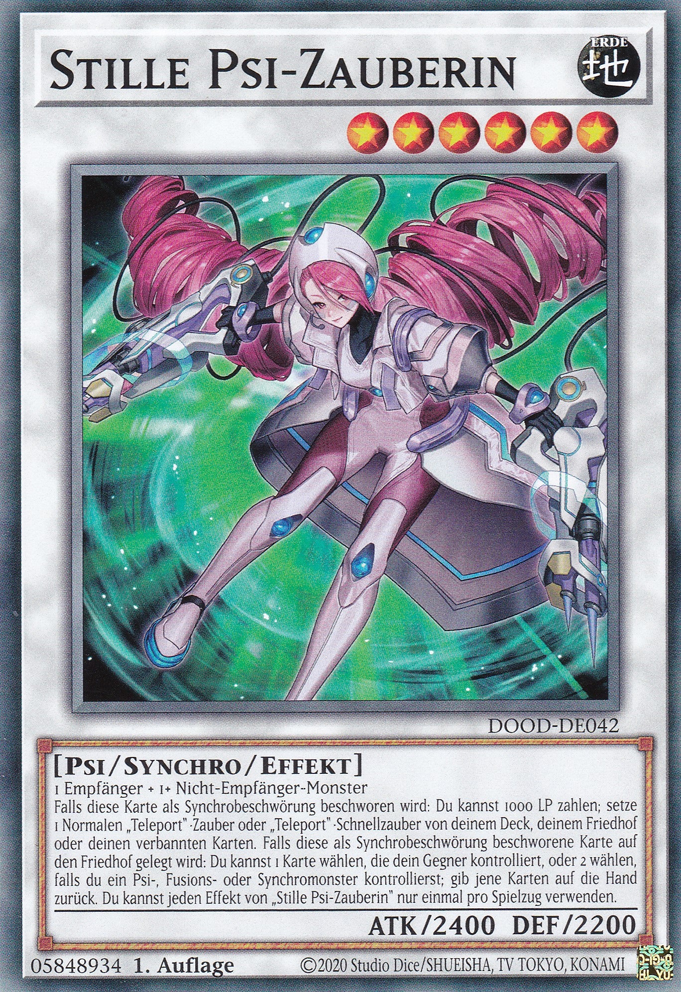 Stille PSI-Zauberin – DOOD-DE042 – Common – 1. Auflage – Deutsch – Doom of Dimensions