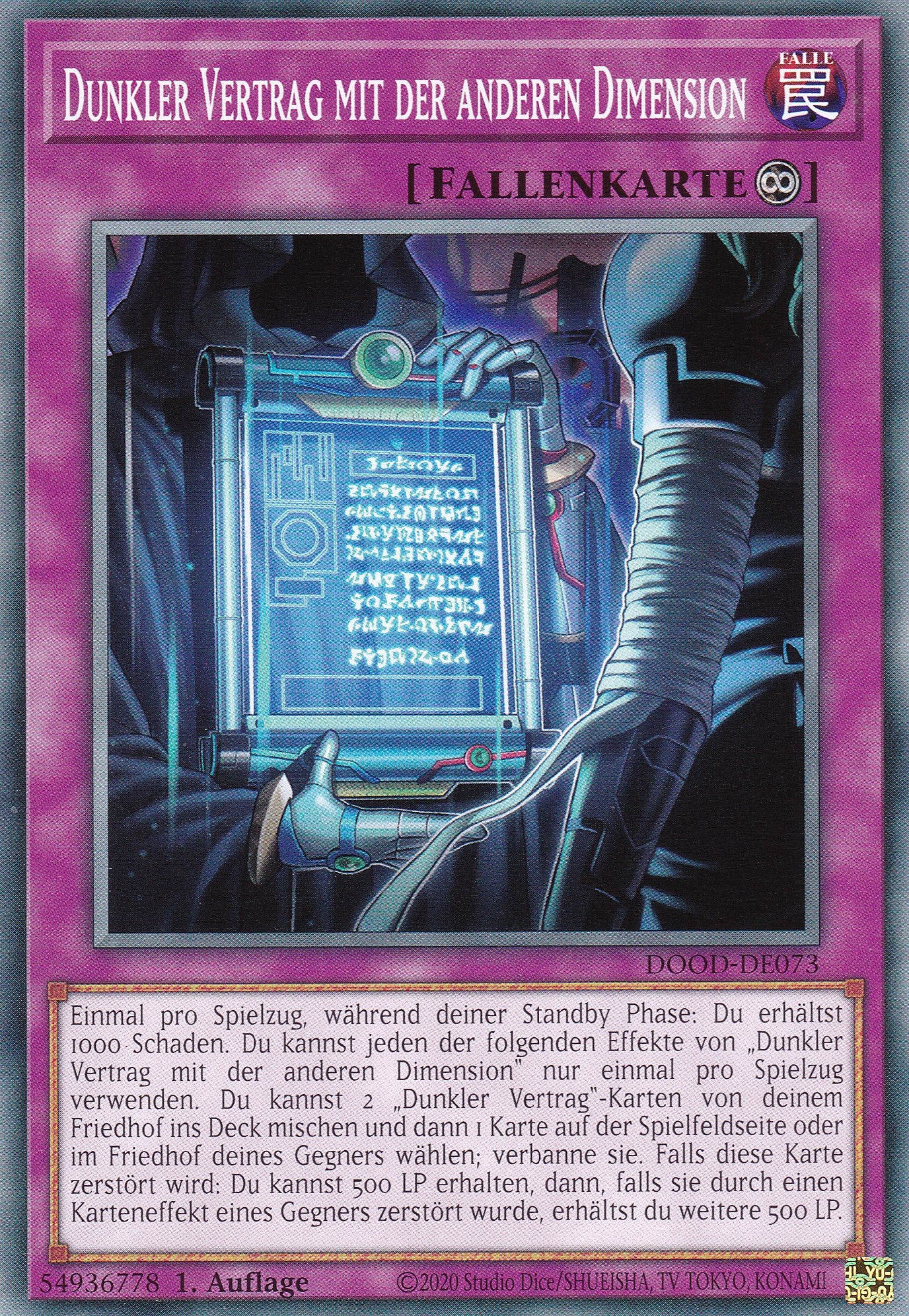 Dunkler Vertrag mit der anderen Dimension – DOOD-DE073 – Common – 1. Auflage – Deutsch – Doom of Dimensions