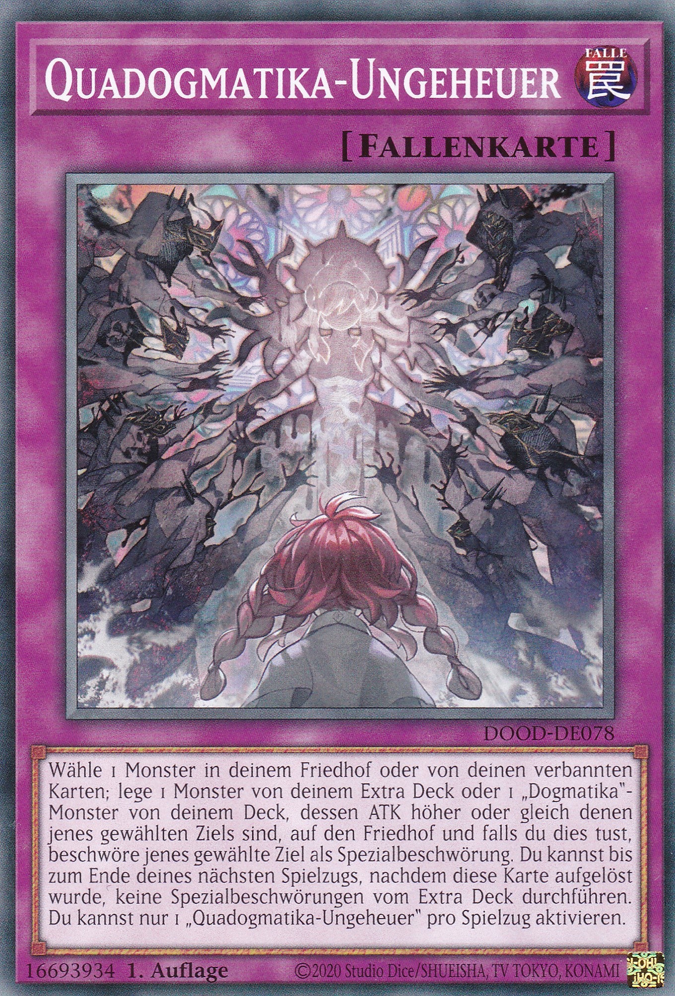 Quadogmatika-Ungeheuer – DOOD-DE078 – Common – 1. Auflage – Deutsch – Doom of Dimensions