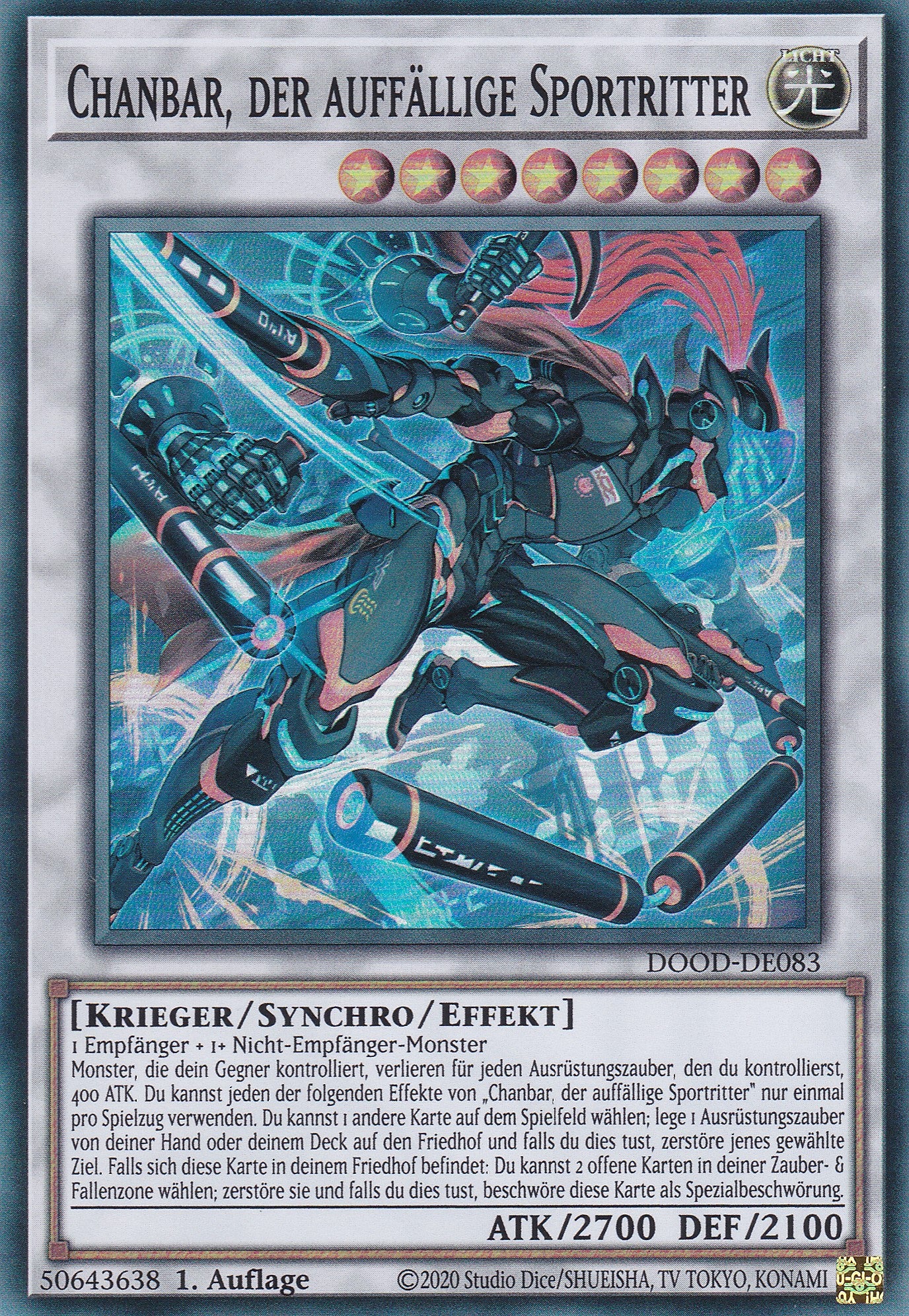 Chanbar, der Auffällige Sportritter – DOOD-DE083 – Super Rare – 1. Auflage – Deutsch – Doom of Dimensions