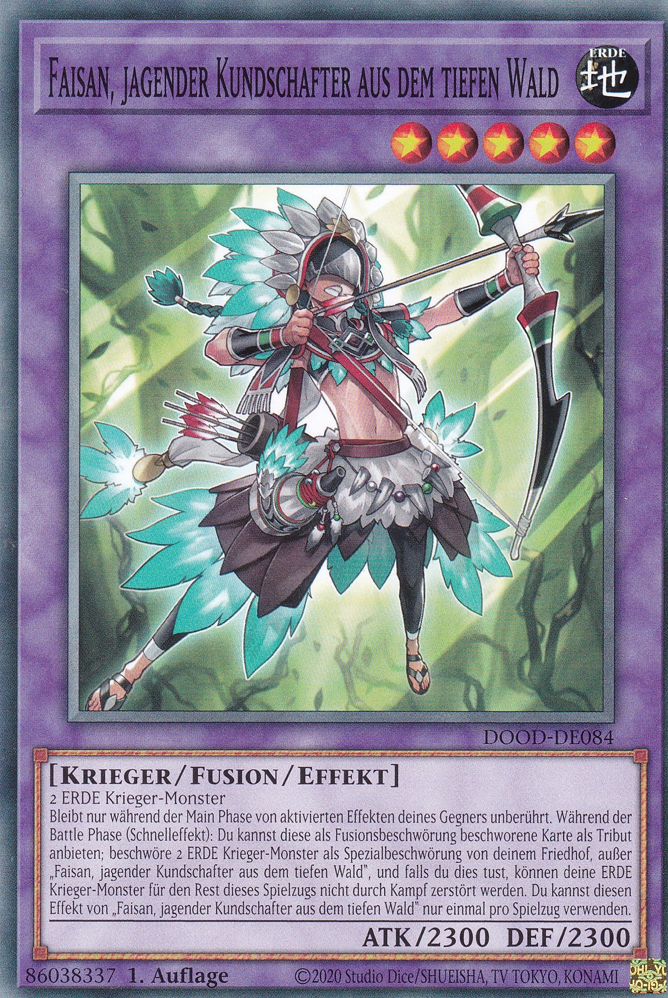 Faisan, Jagender Kundschafter aus dem tiefen Wald – DOOD-DE084 – Common – 1. Auflage – Deutsch – Doom of Dimensions