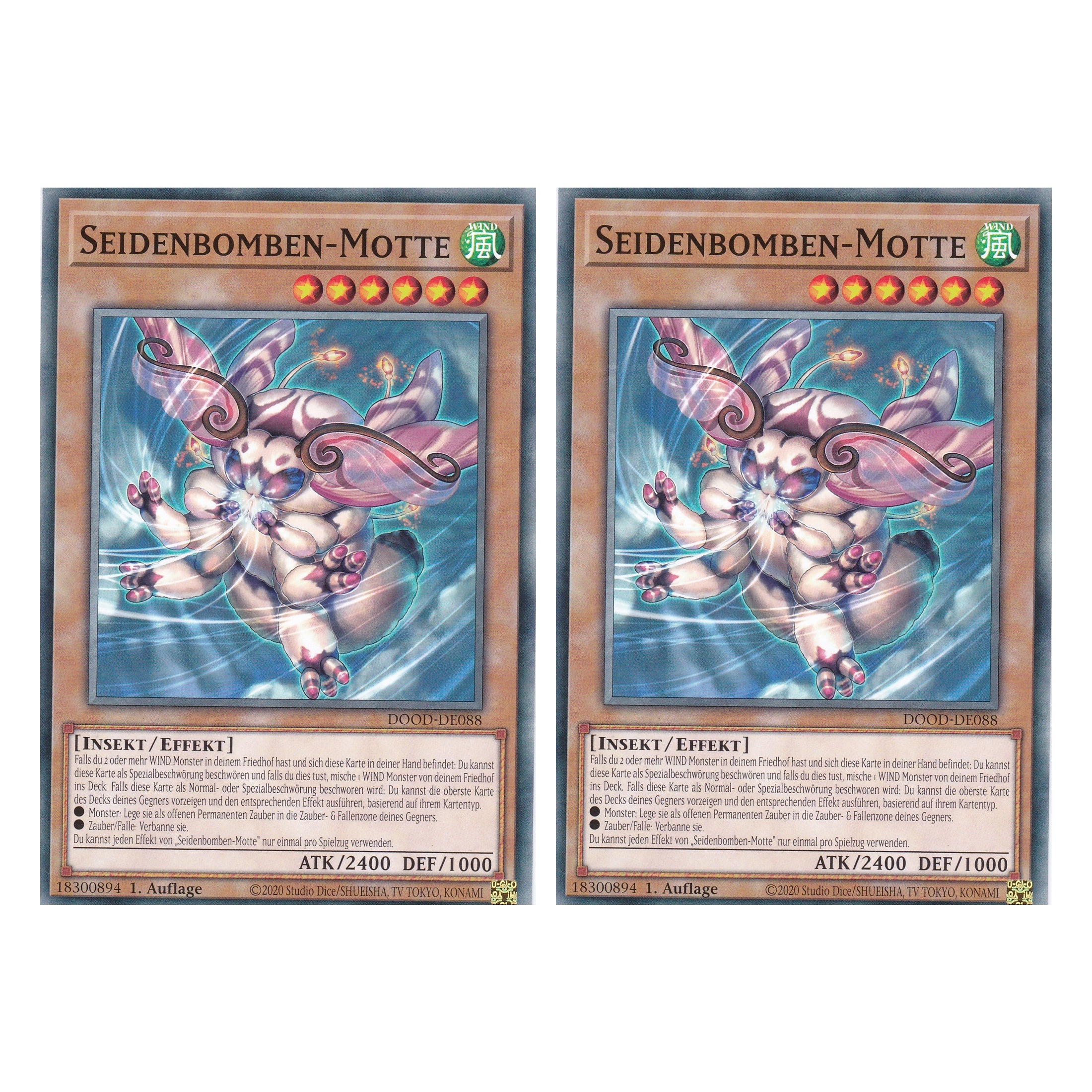 Seidenbomben-Motte - DOOD-DE088 - Common - Deutsch - 1. Auflage - Doom of Dimensions - Duo Set (2 Stück) - Yu-Gi-Oh!