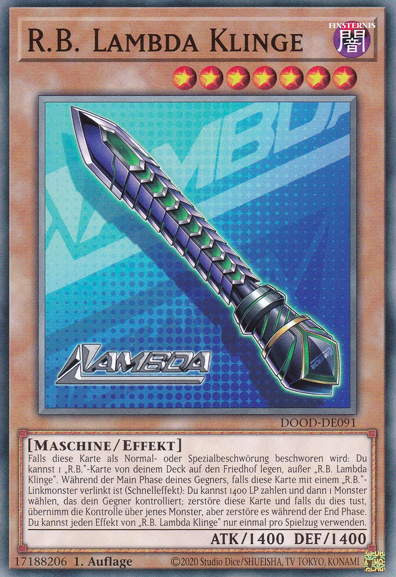 R.B. Lambda Klinge – DOOD-DE091 – Common – 1. Auflage – Deutsch – Doom of Dimensions