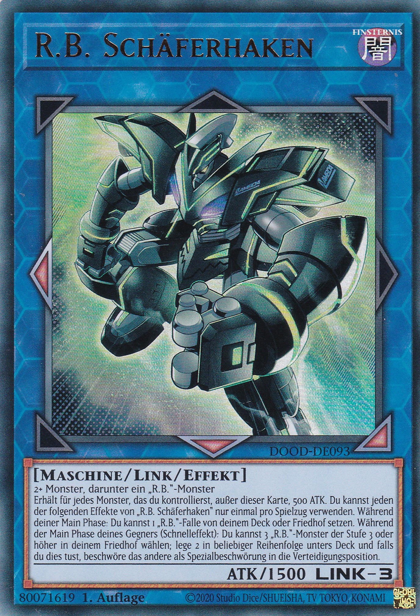 R.B. Schäferhaken – DOOD-DE093 – Ultra Rare – 1. Auflage – Deutsch – Doom of Dimensions