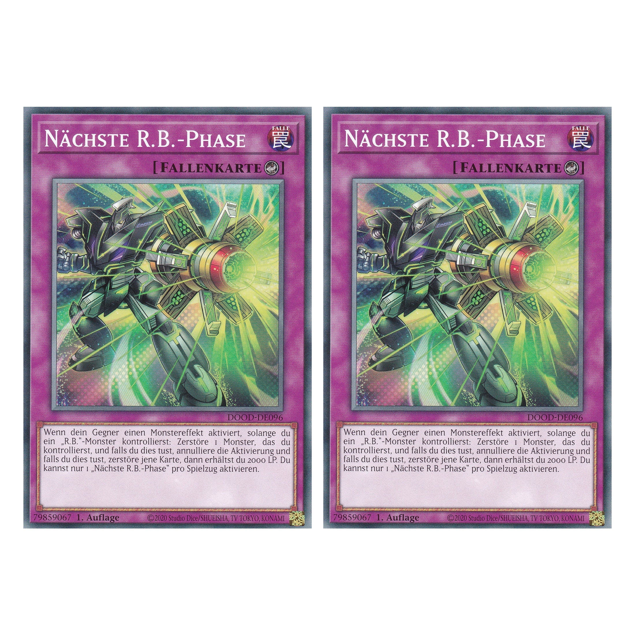Nächste R.B.-Phase - DOOD-DE096 - Common - Deutsch - 1. Auflage - Doom of Dimensions - Duo Set (2 Stück) - Yu-Gi-Oh!