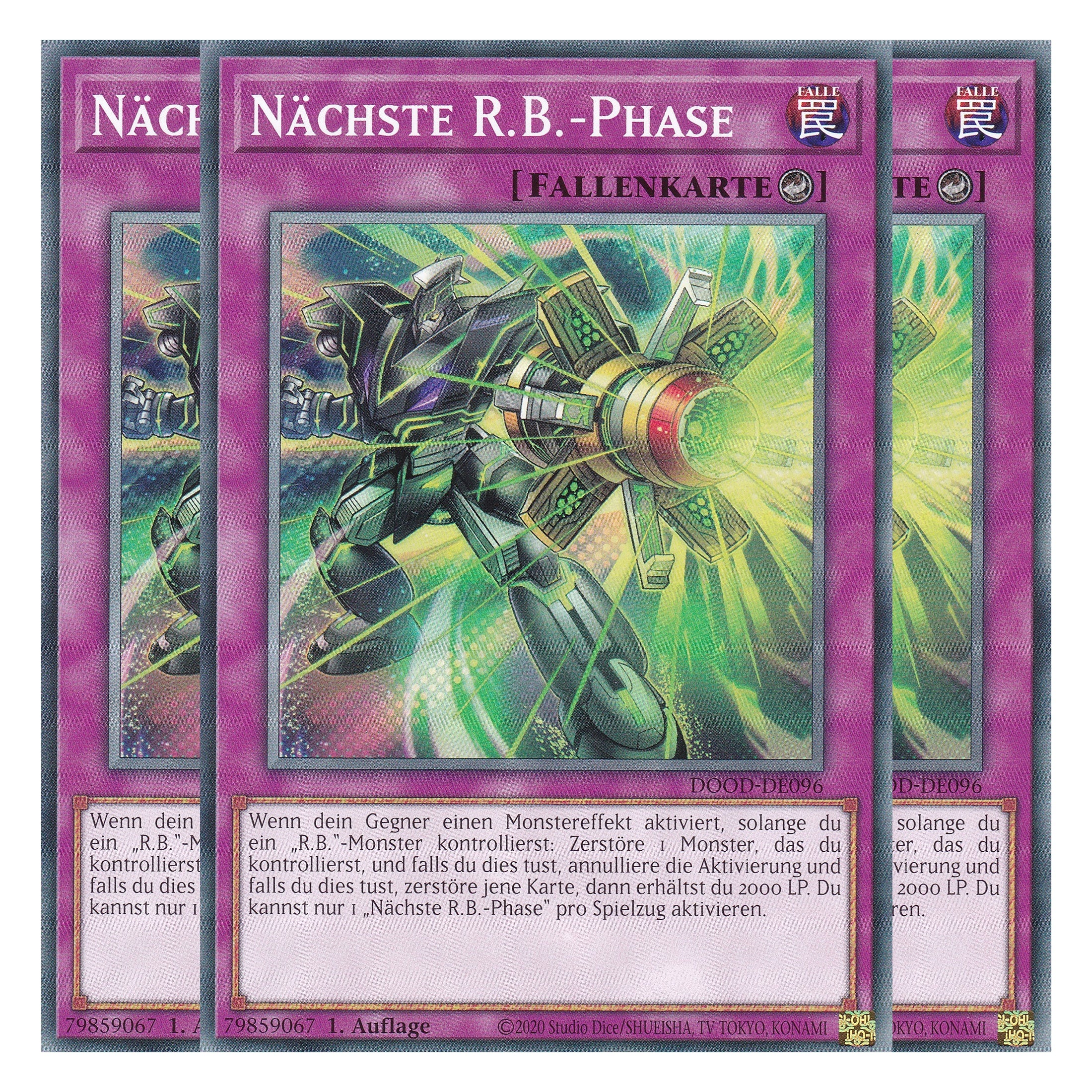Nächste R.B.-Phase - DOOD-DE096 - Common - Deutsch - 1. Auflage - Doom of Dimensions - Playset (3 Kopien) - Yu-Gi-Oh!