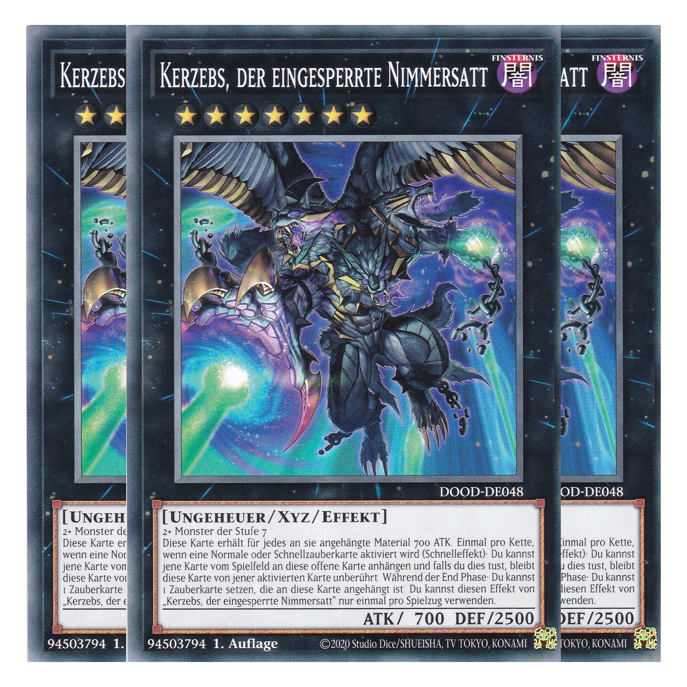 Kerzebs, der eingesperrte Nimmersatt - DOOD-DE048 - Common - Deutsch - 1. Auflage - Doom of Dimensions - Playset (3 Kopien) - Yu-Gi-Oh!