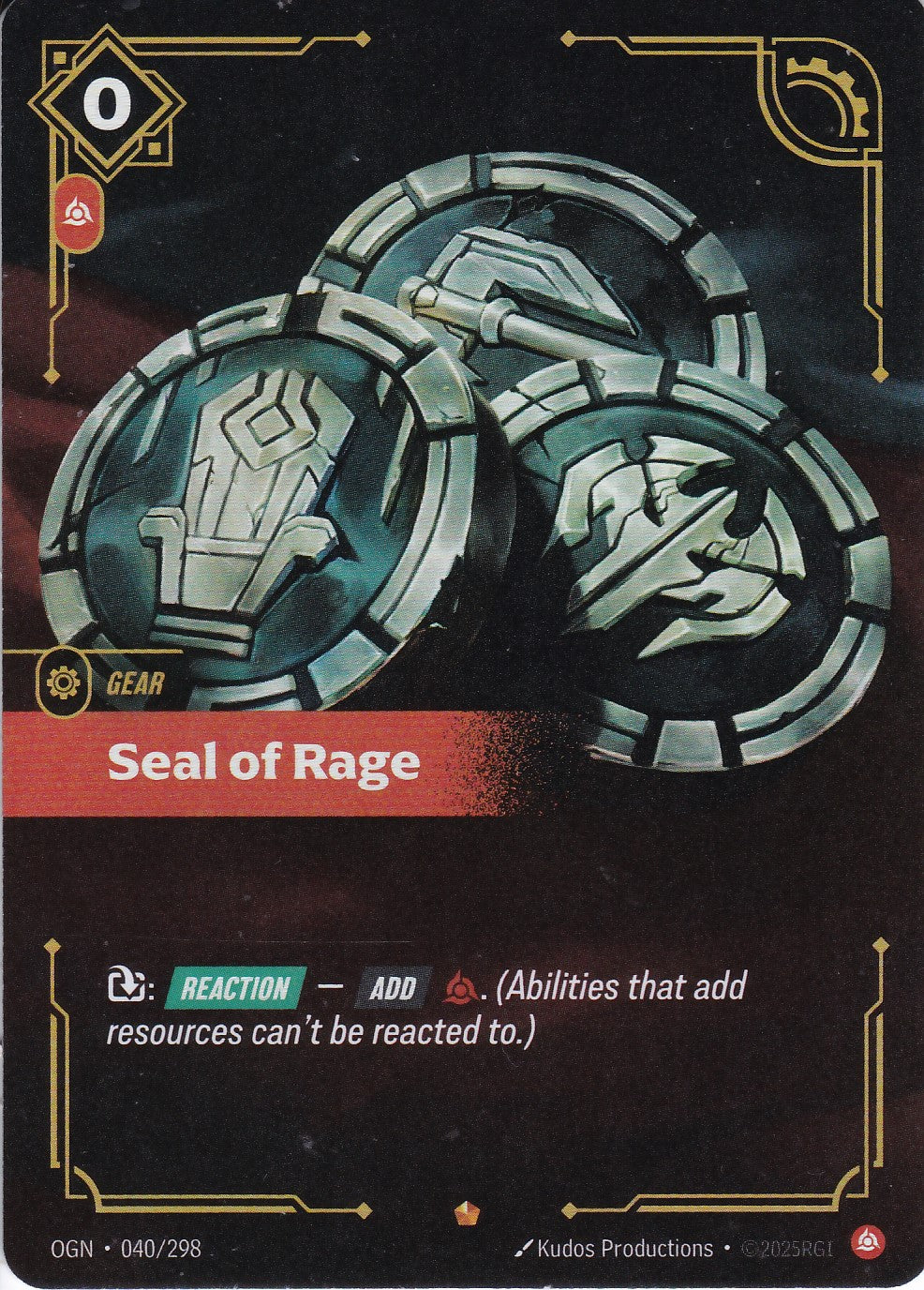 Seal of Rage - OGN-040 - Epic - EN - Origins