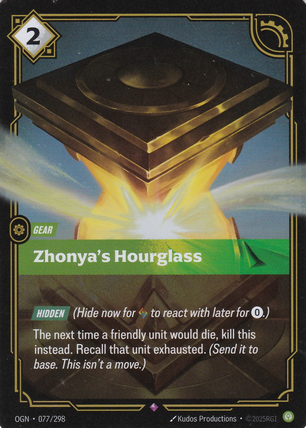 Zhonya's Hourglass - OGN-077 - Rare - EN - Origins