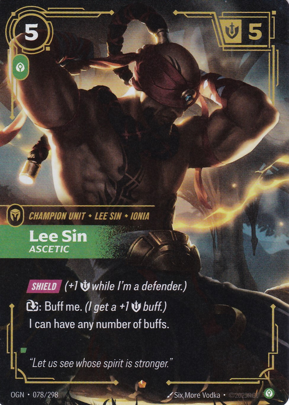 Lee Sin, Ascetic - OGN-078 - Epic - EN - Origins