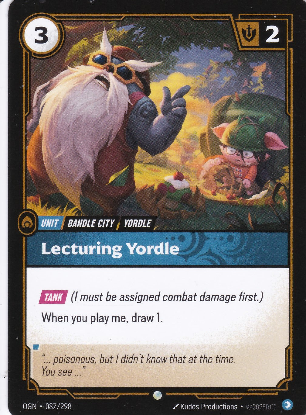 Lecturing Yordle - OGN-087 - Common - EN - Origins