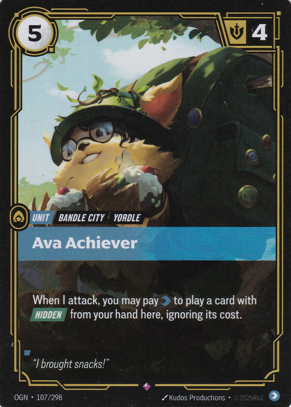 Ava Achiever - OGN-107 - Rare - EN - Origins