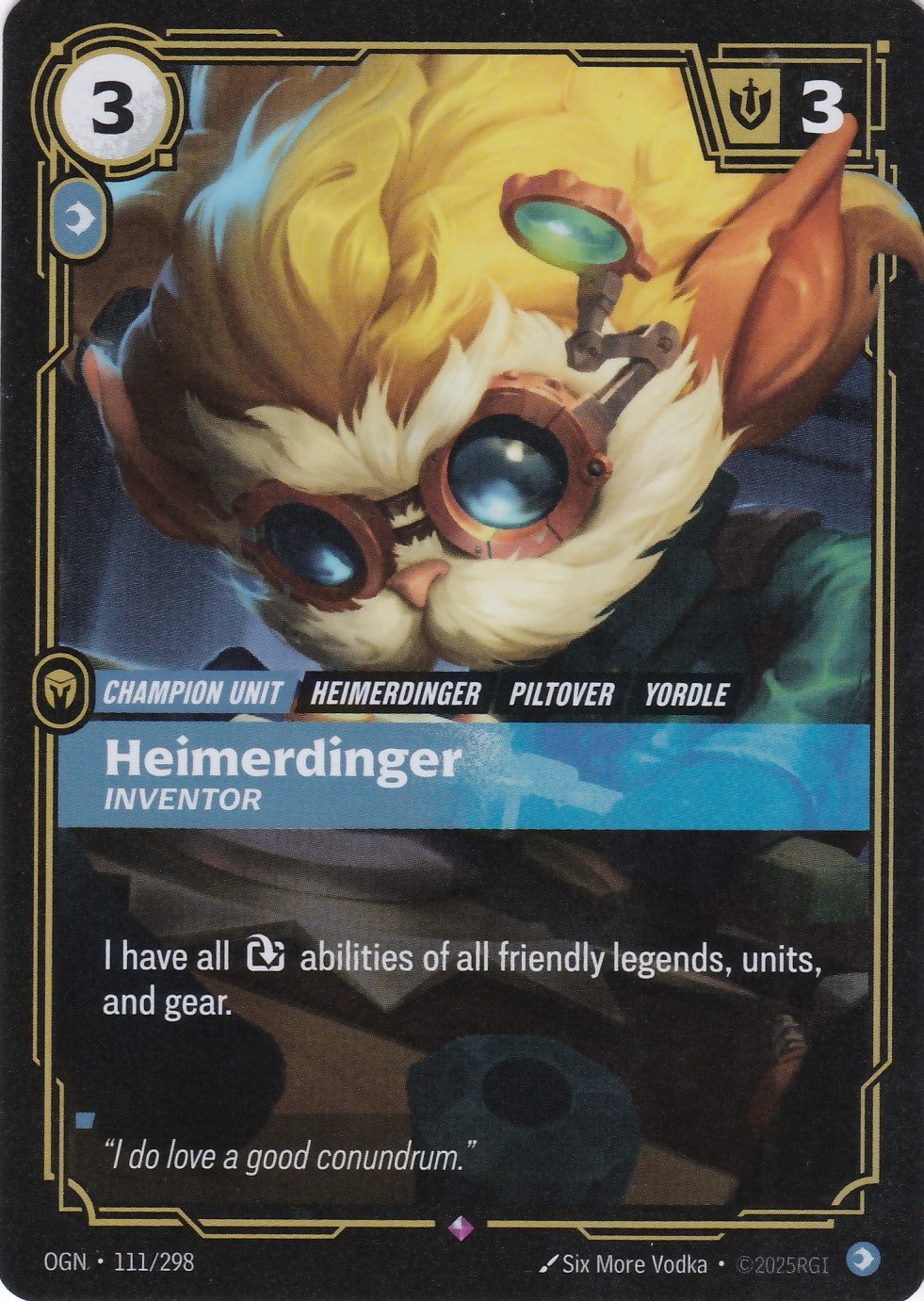 Heimerdinger, Inventor - OGN-111 - Rare - EN - Origins