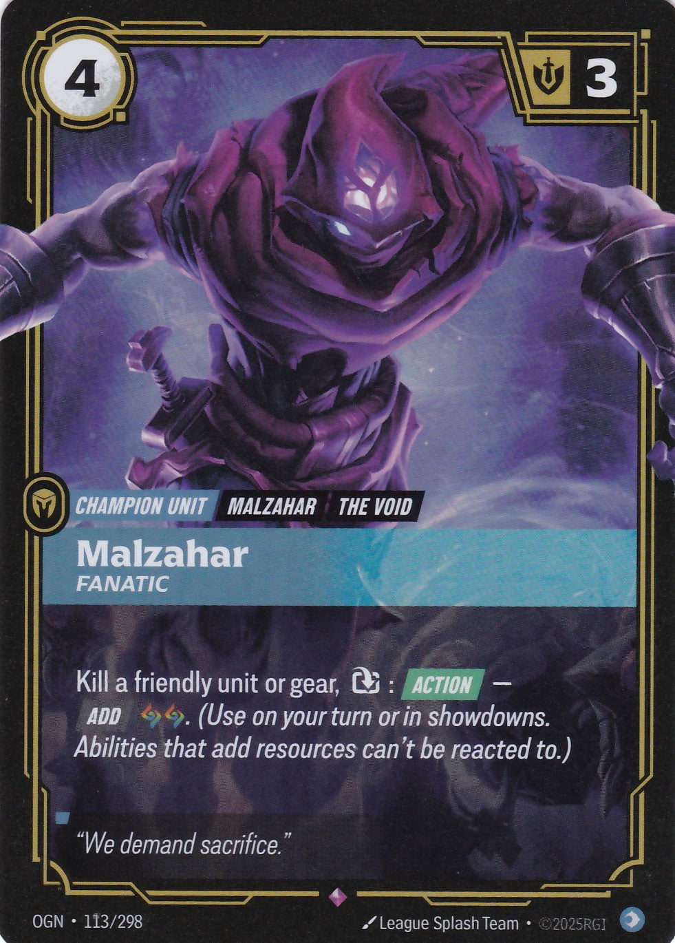 Malzahar, Fanatic - OGN-113 - Rare - EN - Origins