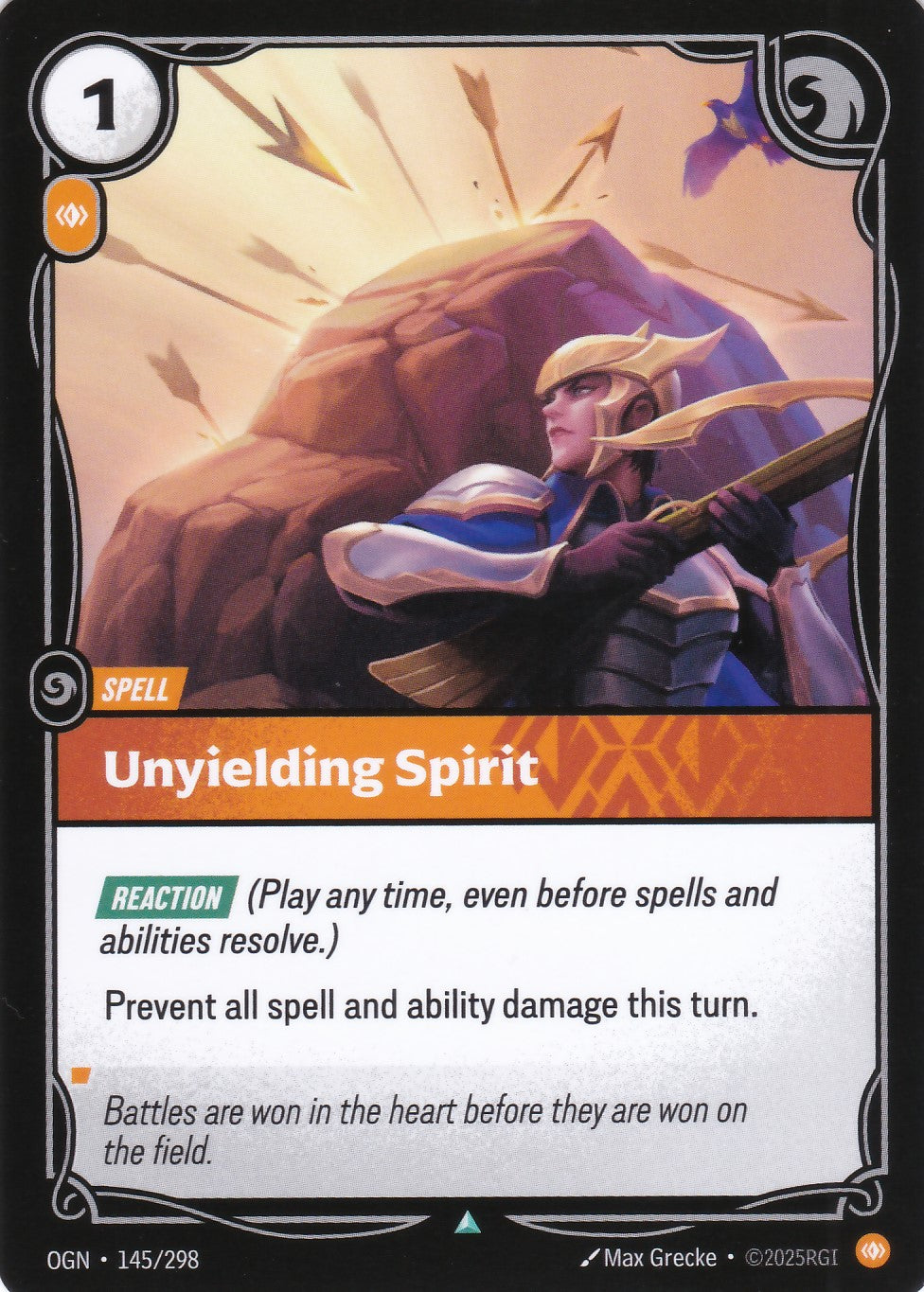 Unyielding Spirit - OGN-145 - Uncommon - EN - Origins