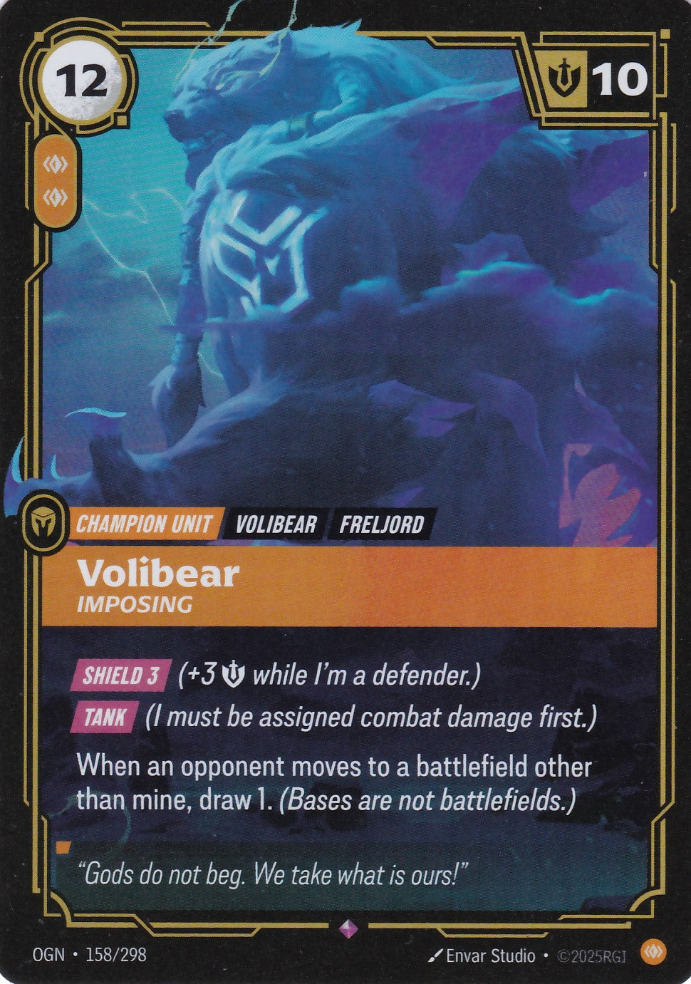 Volibear, Imposing - OGN-158 - Rare - EN - Origins