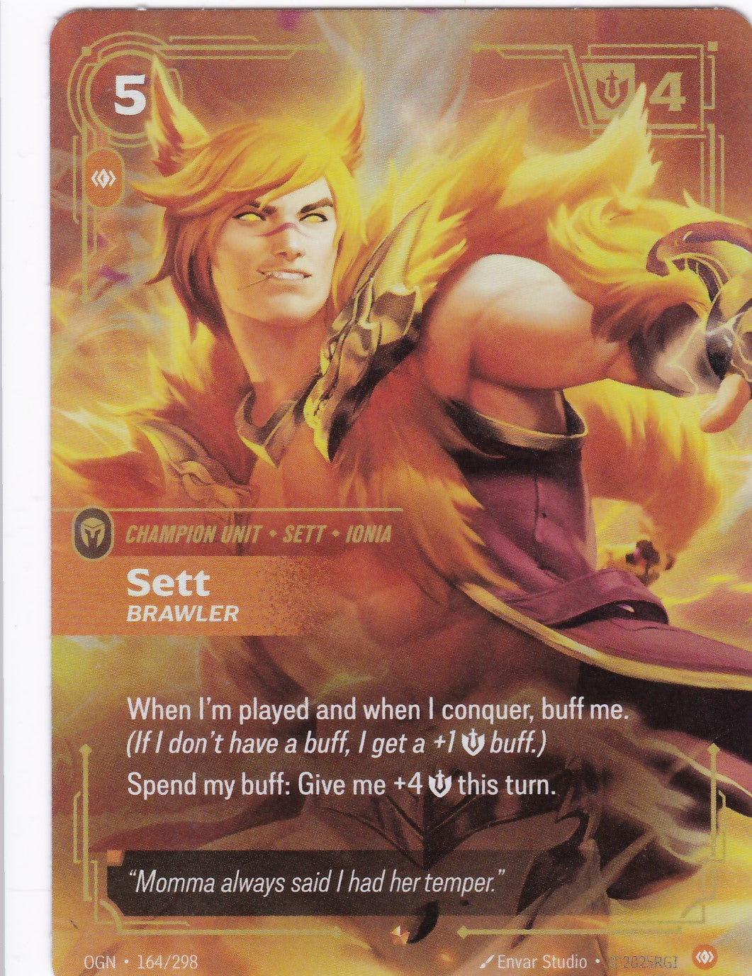Sett, Brawler - OGN-164 - Epic - EN - Origins