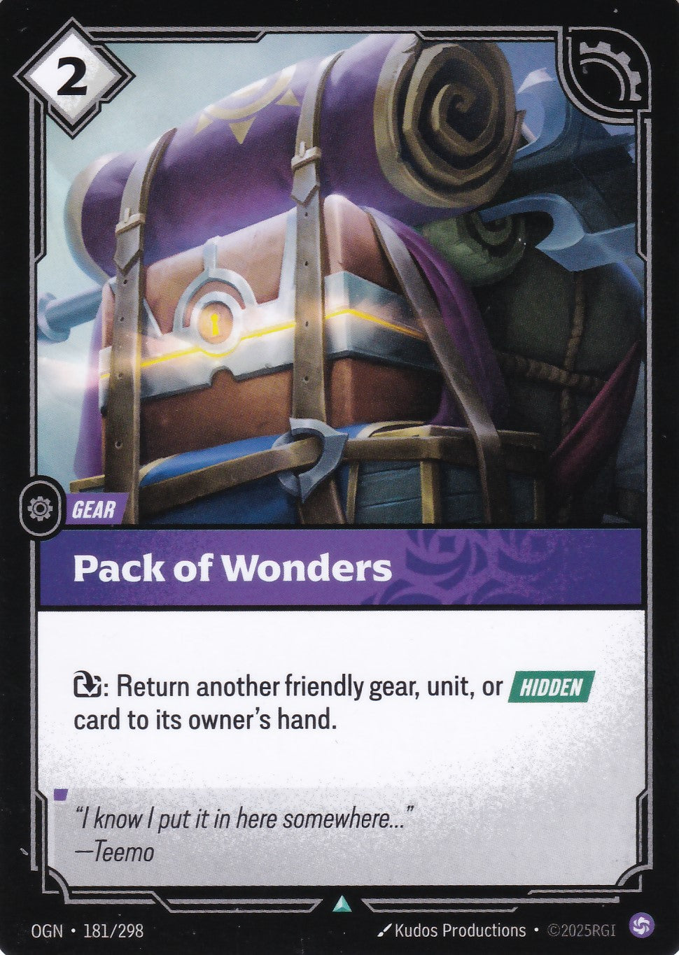 Pack of Wonders - OGN-181 - Uncommon - EN - Origins