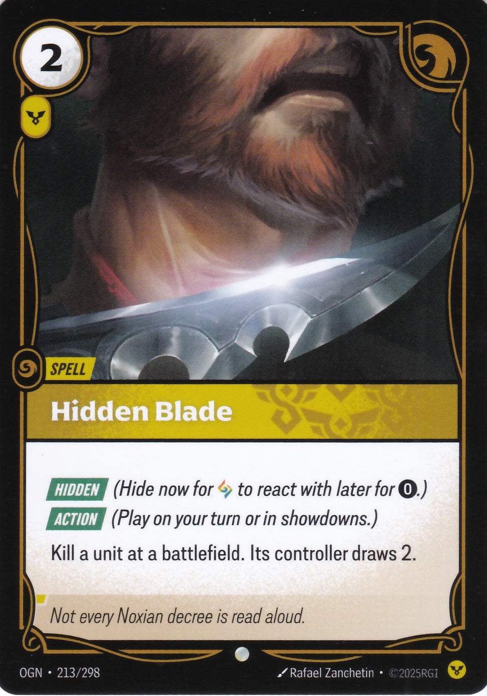 Hidden Blade - OGN-213 - Common - EN - Origins