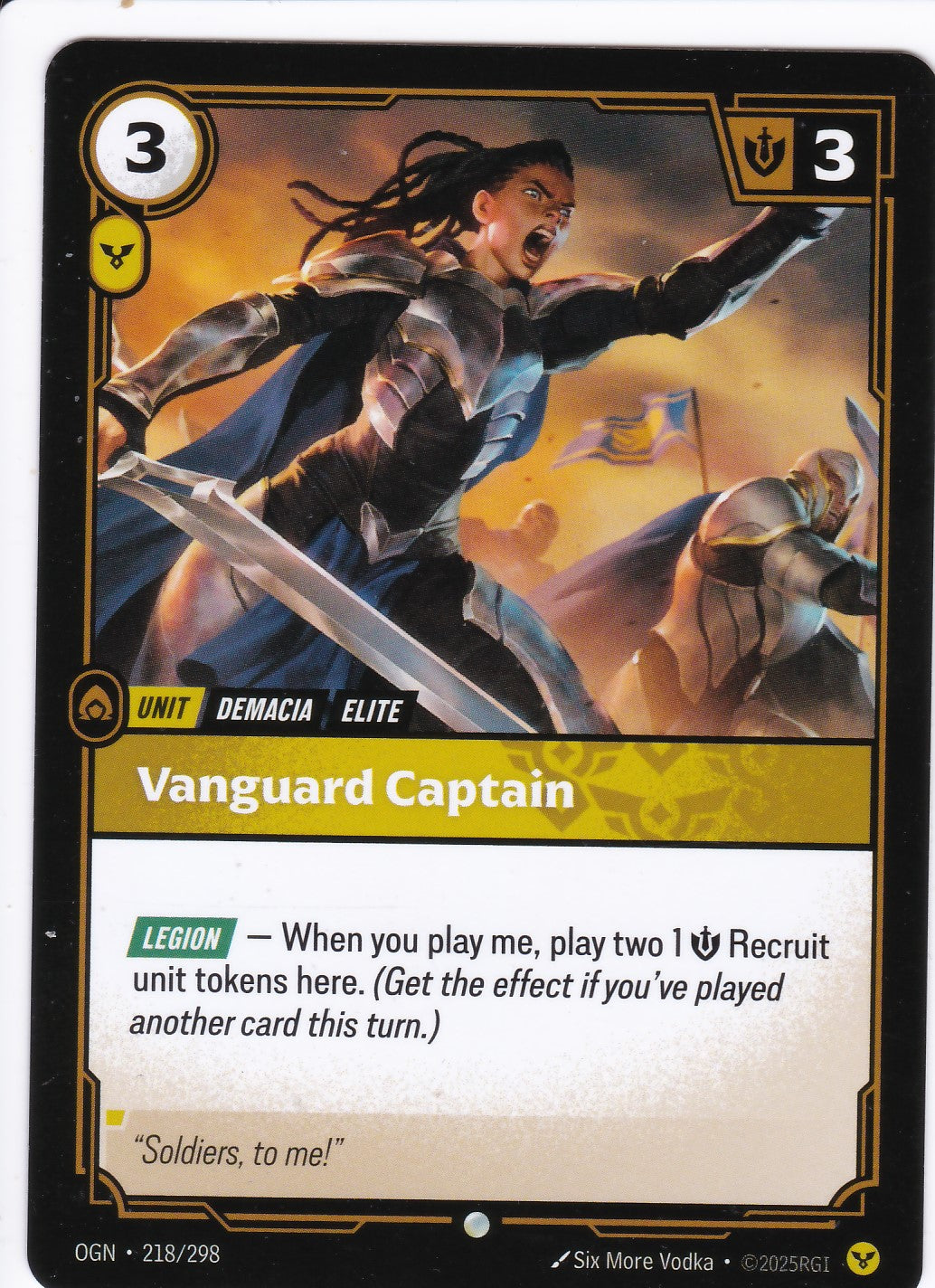 Vanguard Captain - OGN-218 - Common - EN - Origins