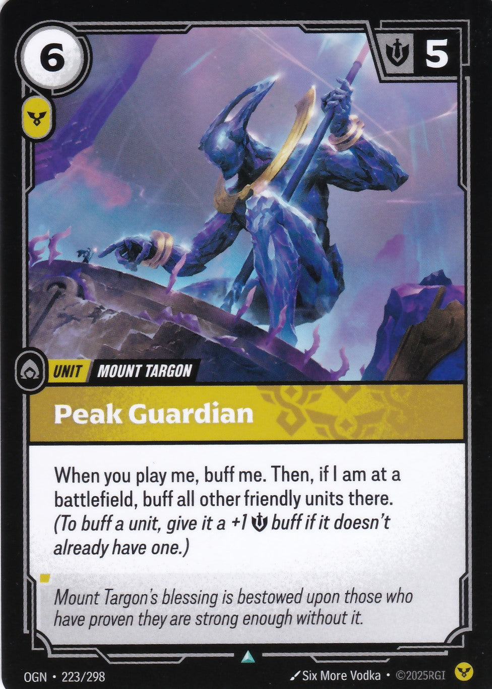 Peak Guardian - OGN-223 - Uncommon - EN - Origins