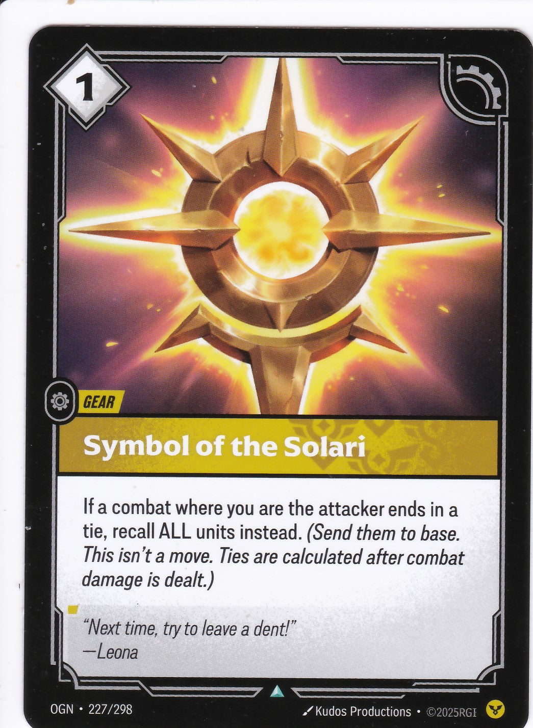 Symbol of the Solari - OGN-227 - Uncommon - EN - Origins